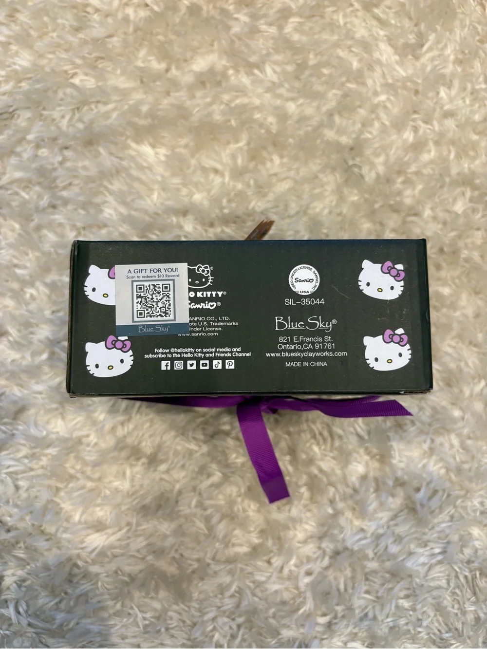 Hello Kitty Halloween Salt & Pepper Mini Figure Set Black Cat Pumpkin Skull Bow